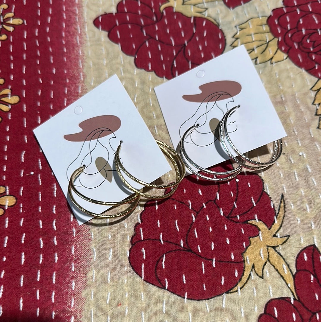 Double the Fun Hoop Earrings