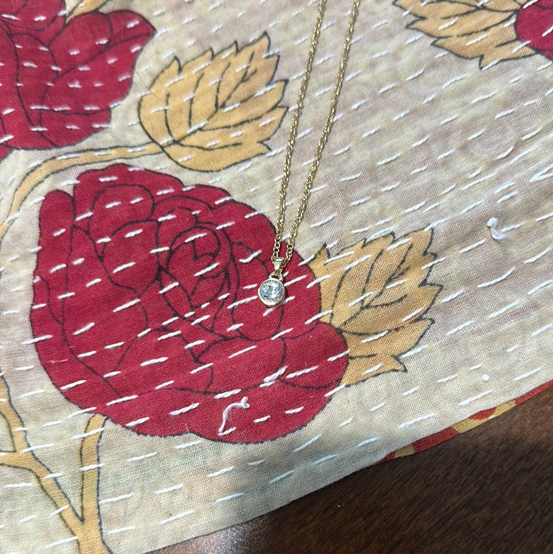 Solitaire Crystal Necklace