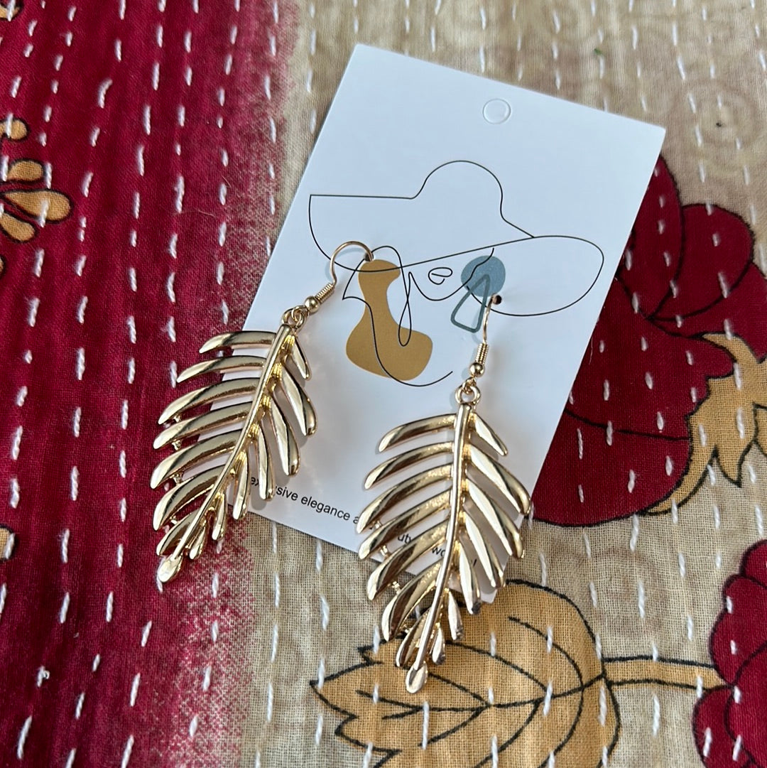 Falling Leaf Dangle Earrings