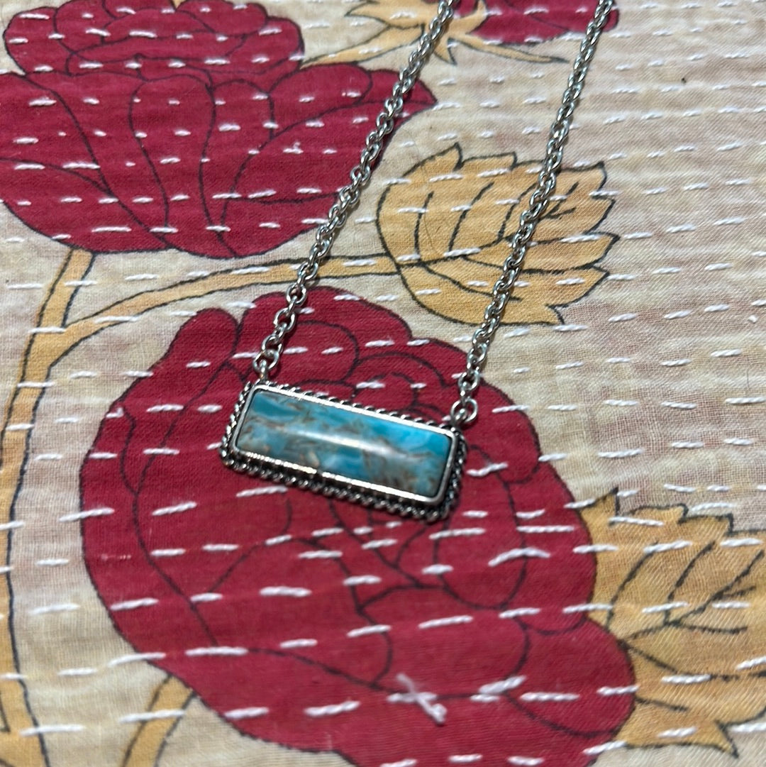 Stone Bar Necklace