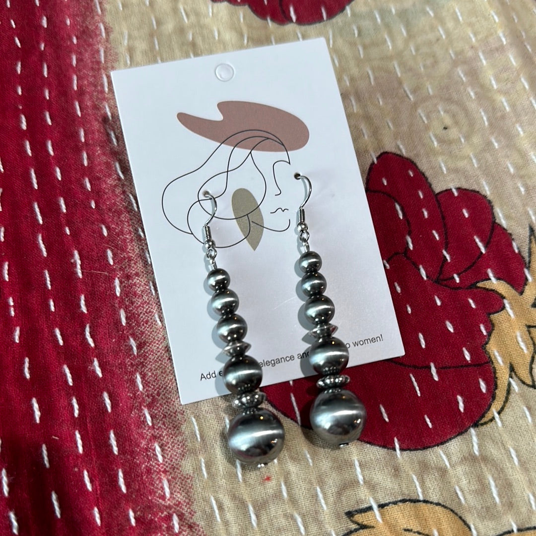 Navajo Bead Dangle Earrings