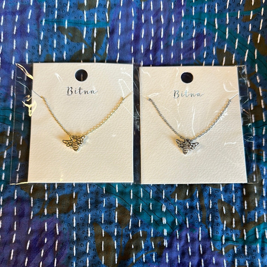 Dainty Bumblebee Necklace