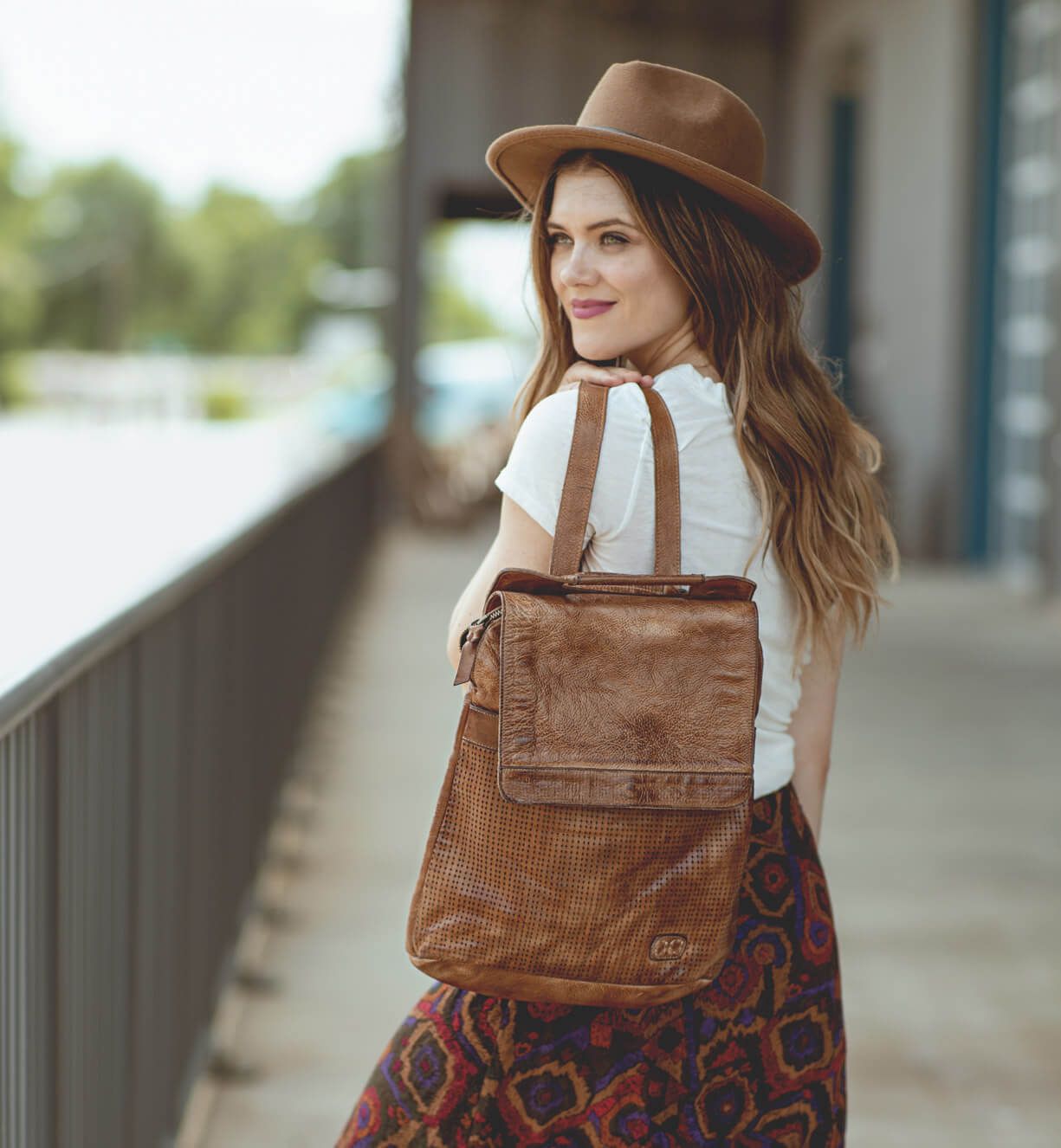 bed stu patsy tanned perforated leather backpack Bed|Stu Patsy – Reap + Sow Co