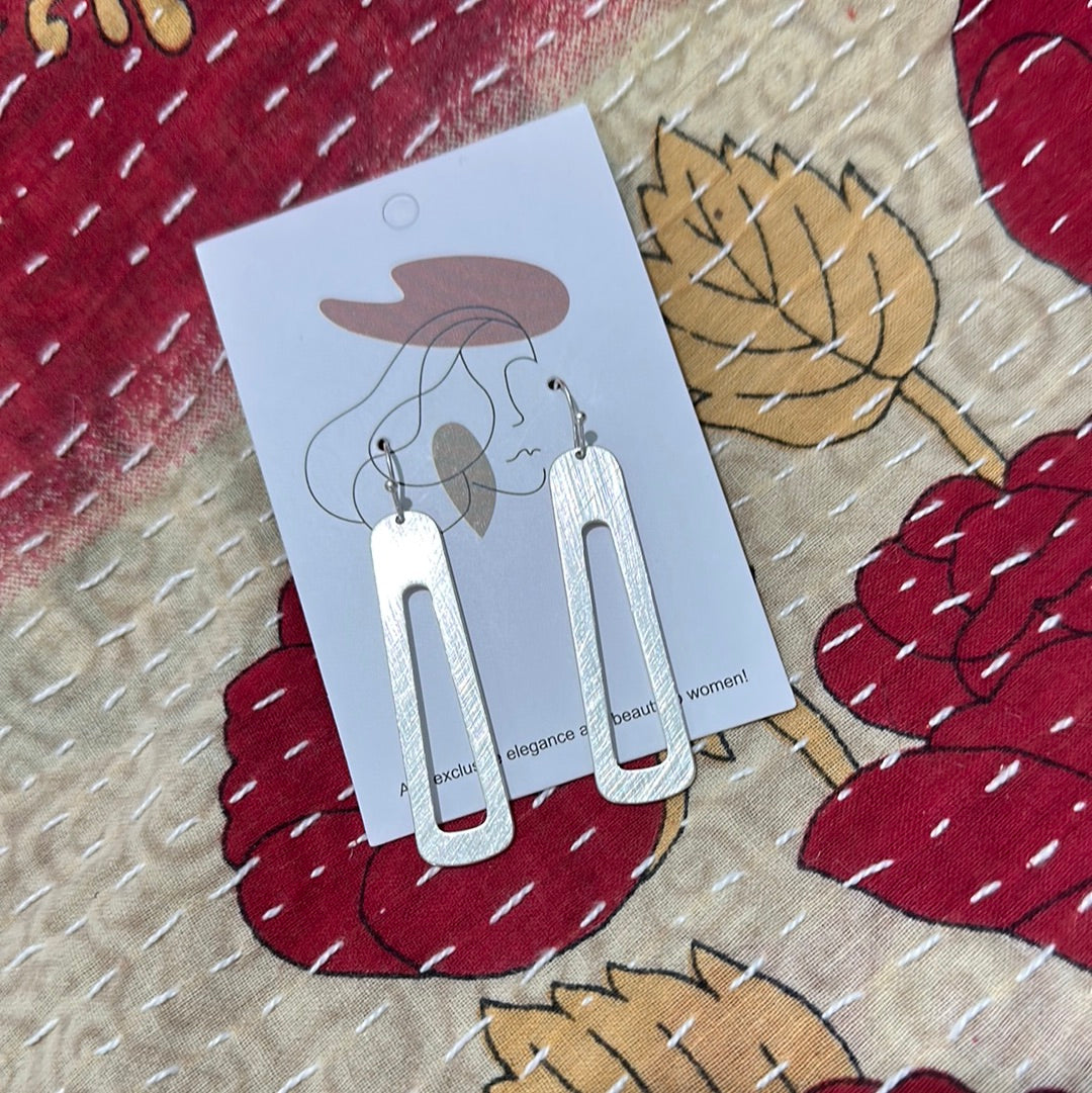 Metal Drop Earrings