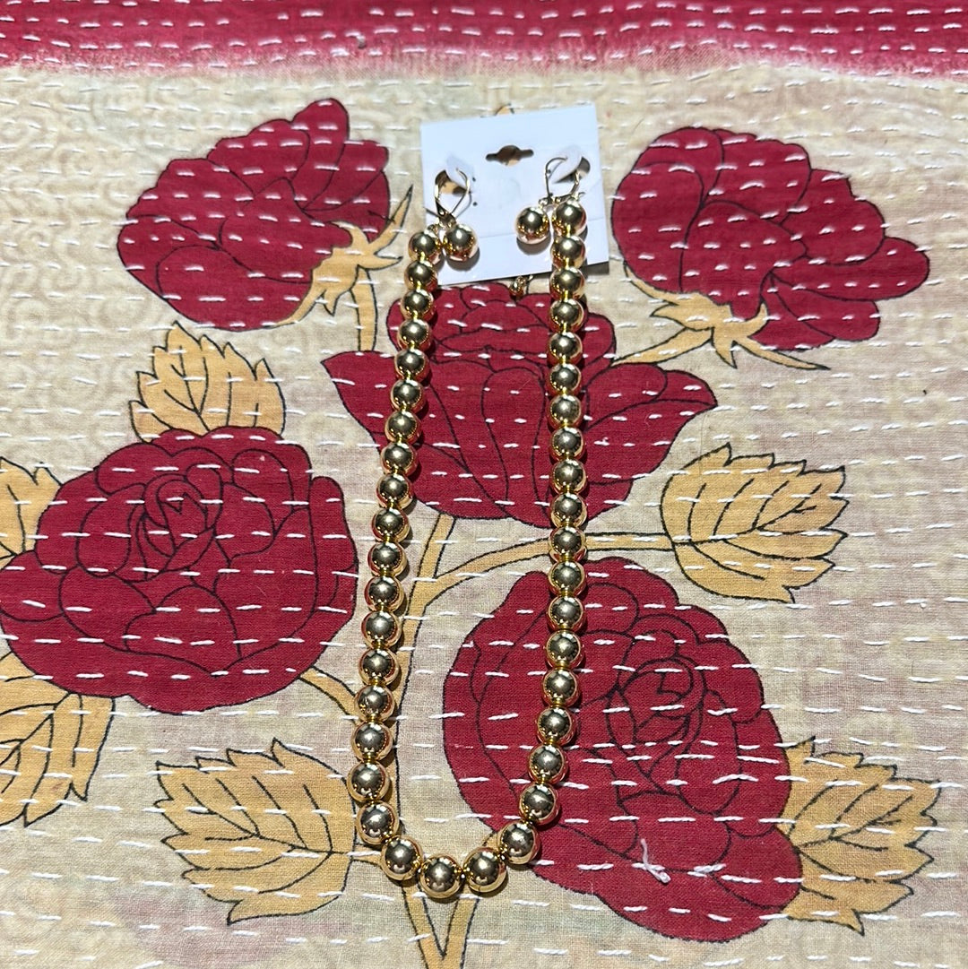 Ball Necklace/Earring Set