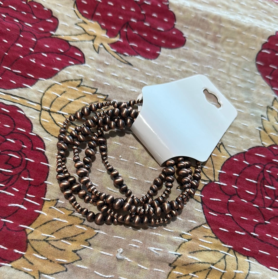 Multi Strand Navajo Bead Bracelet