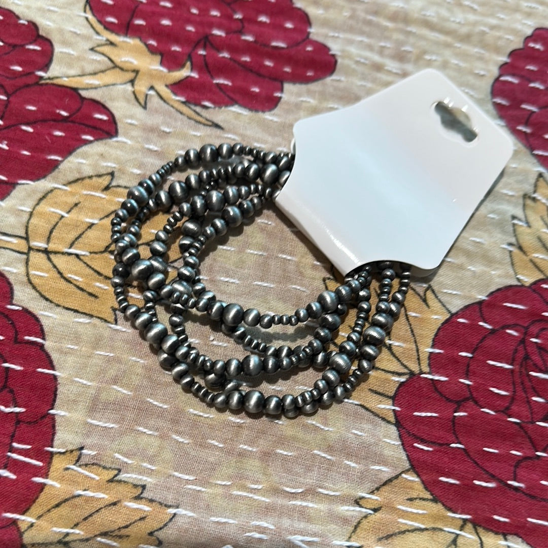 Multi Strand Navajo Bead Bracelet