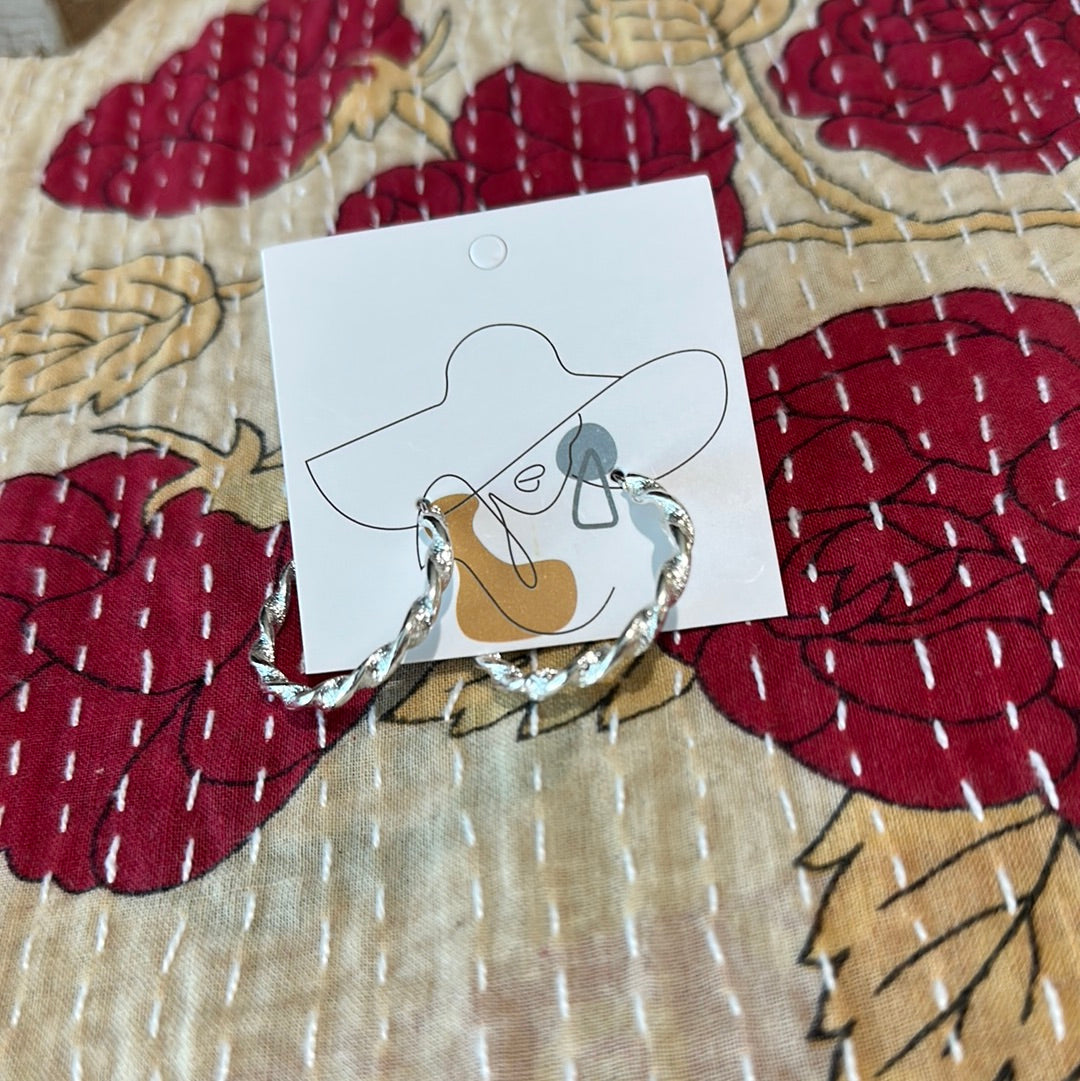 Twisted Hoop Earrings