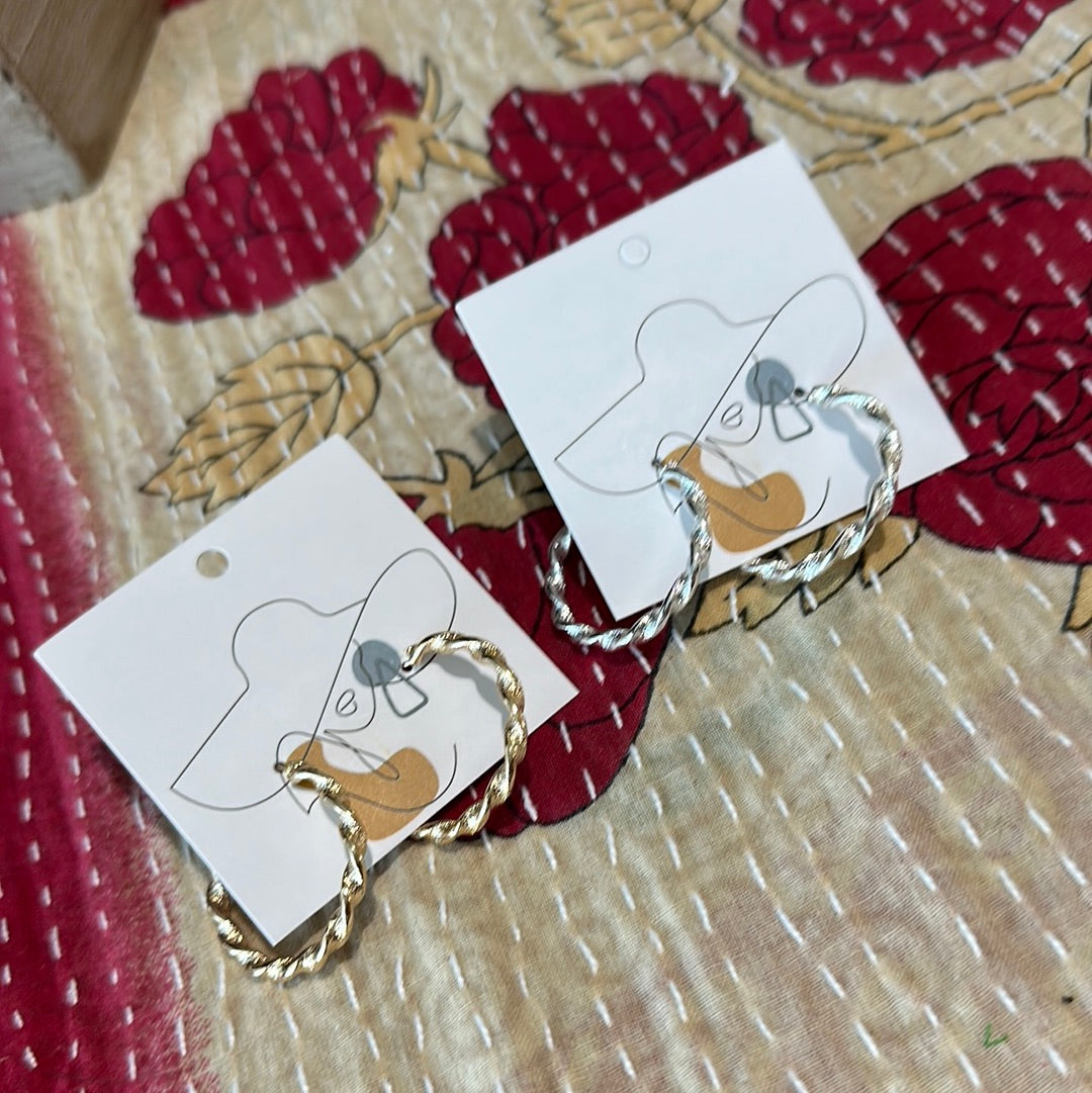 Twisted Hoop Earrings