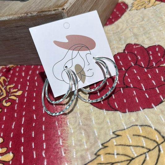Double Trouble Hoop Earrings