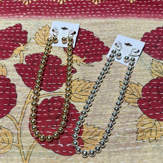 Ball Necklace/Earring Set