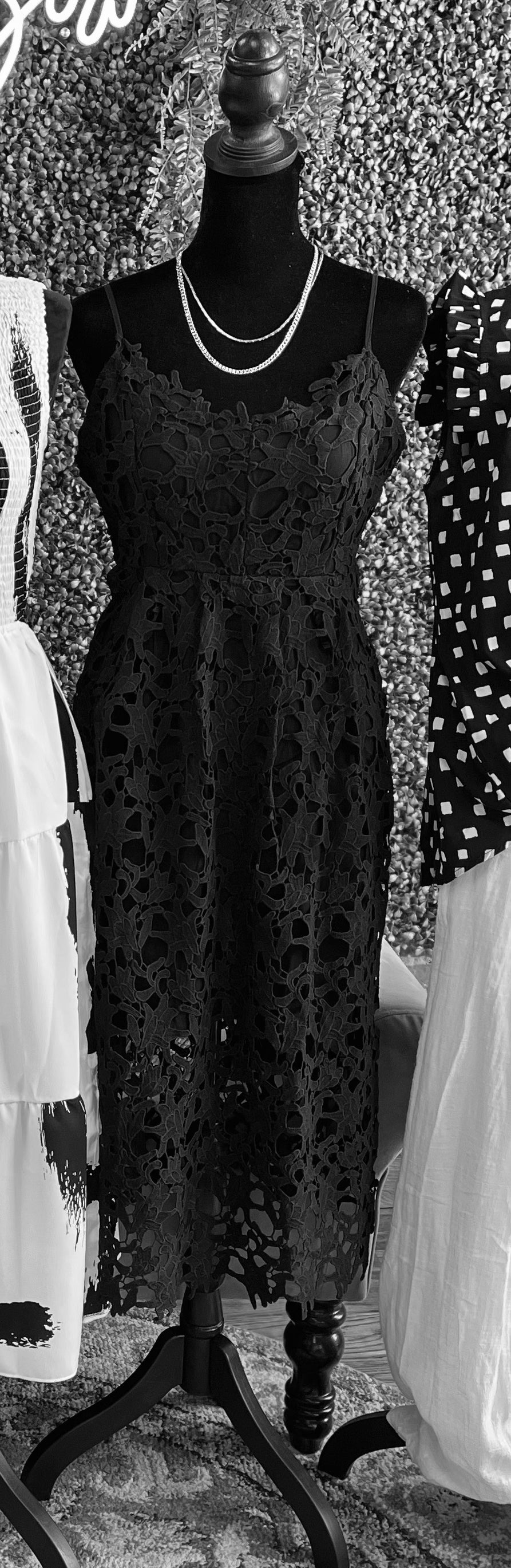 B+W | Lucille Crochet Lace Dress