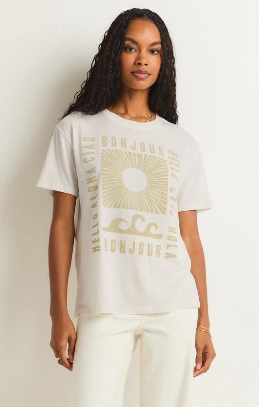 Z Supply Graphics | Bonjour Boyfriend Tee