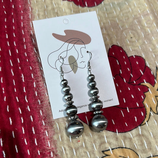 Navajo Bead Dangle Earrings