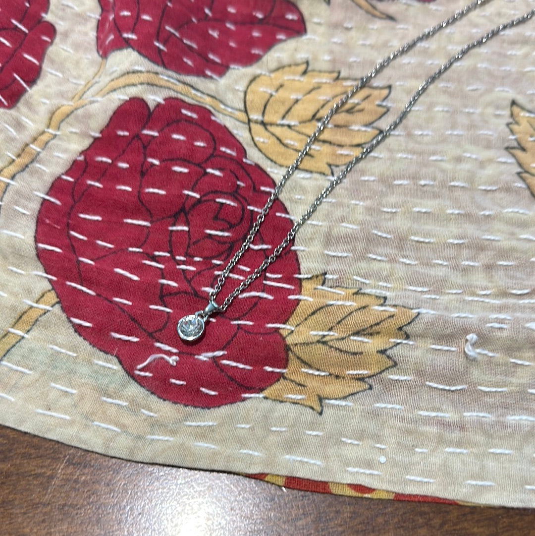 Solitaire Crystal Necklace