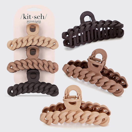 /kit*sch/ | Eco-Friendly Chain Claw Clip 3pc Set