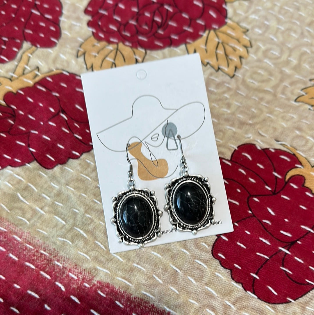Stone Dangle Earrings