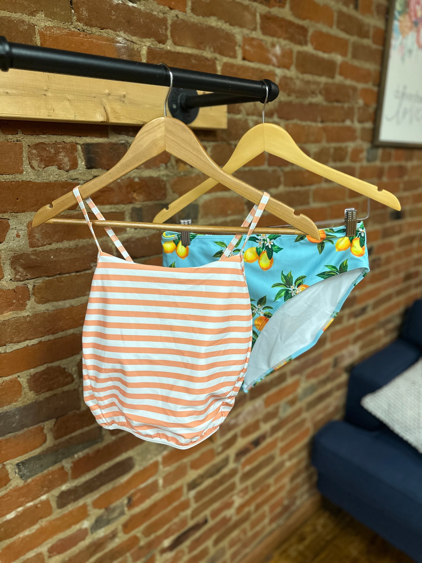 Swim | Olivia Peach Swimsuit