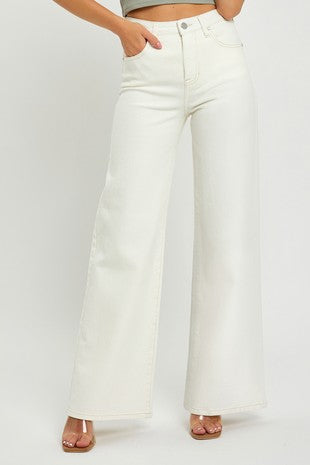 Risen | High-Rise Tummy Control Wide Leg Jeans