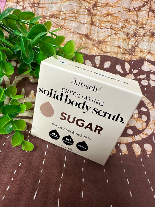 /kit*sch/ | Sugar Exfoliating Body Scrub Bar