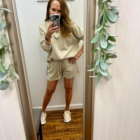 Bea Textured Shorts Set