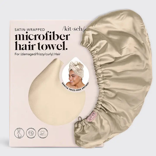 /kit*sch/ | Satin-Wrapped Hair Towel