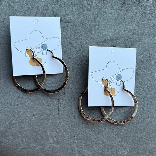 Electric Wire Hoop Earrings