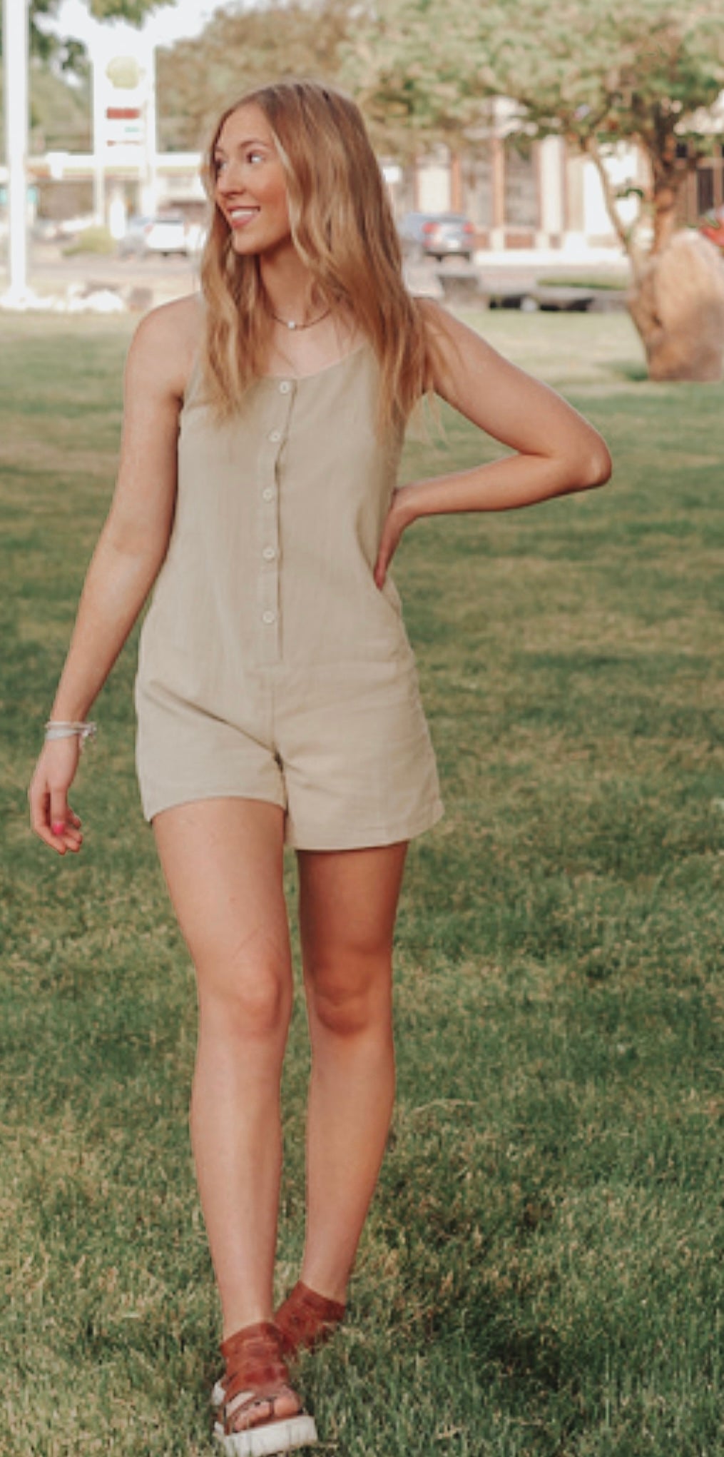 Light Olive Romper