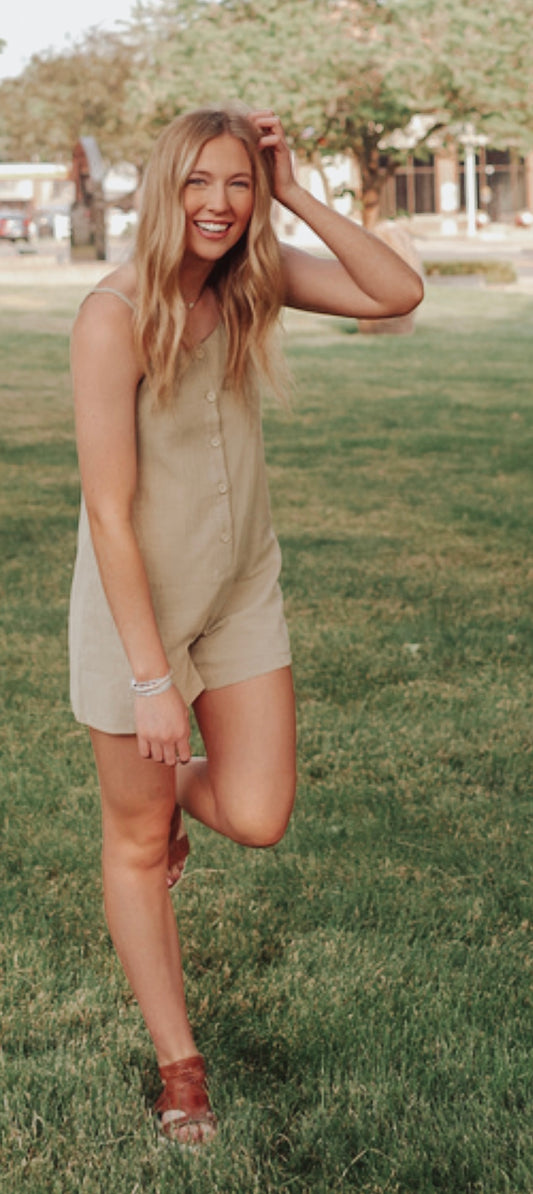 Light Olive Romper