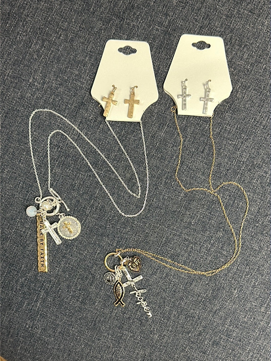 Walk by Faith Necklace Set