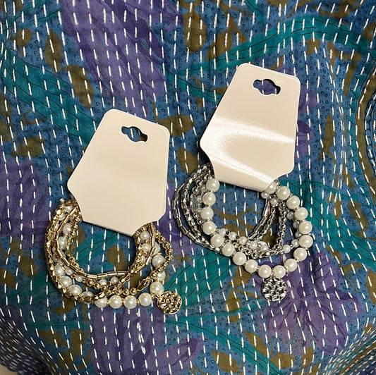 Pearl Charm Bracelet