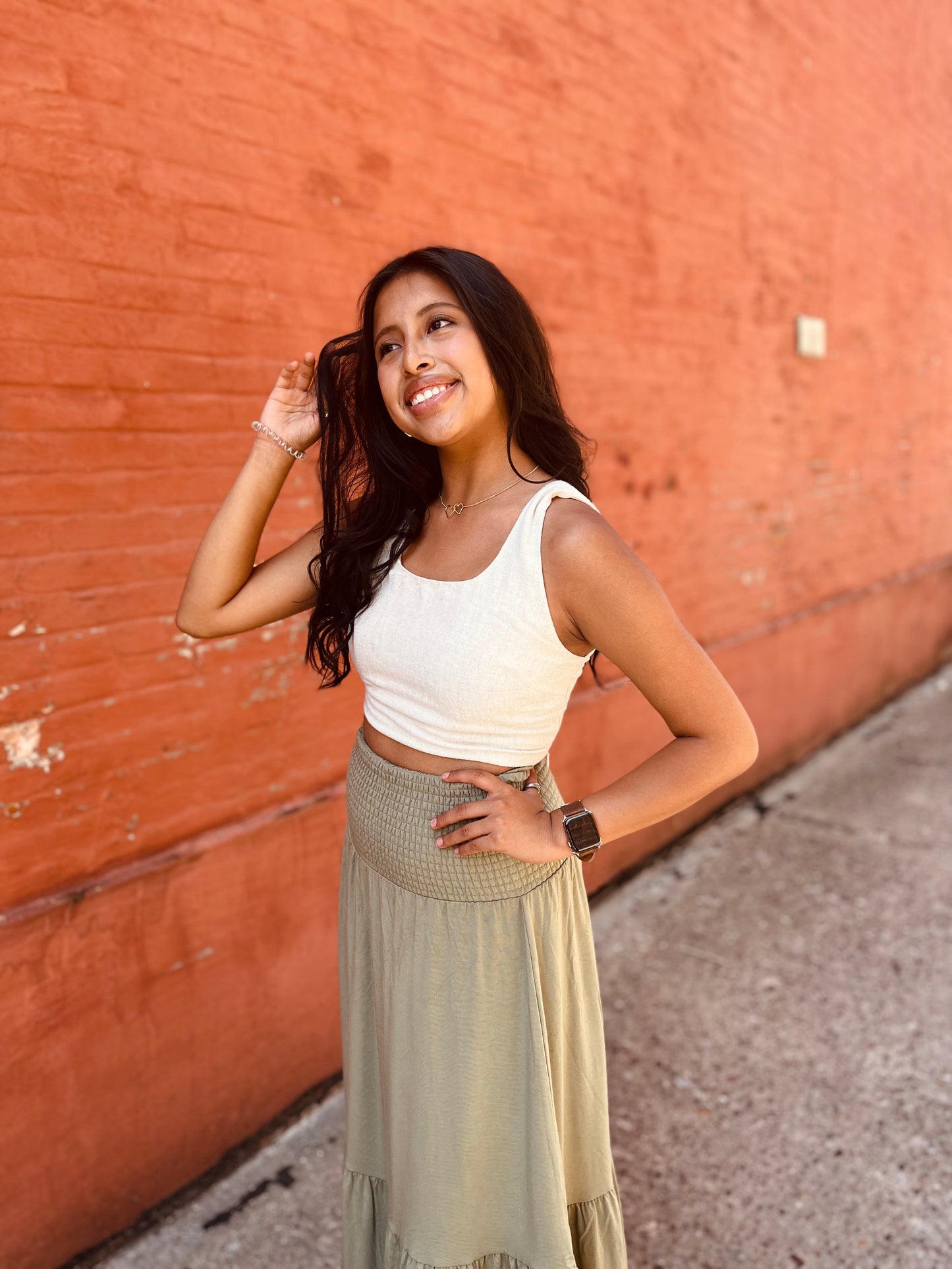 Linen Crop Tank