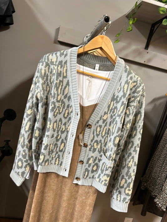 Leo Leopard Cardigan